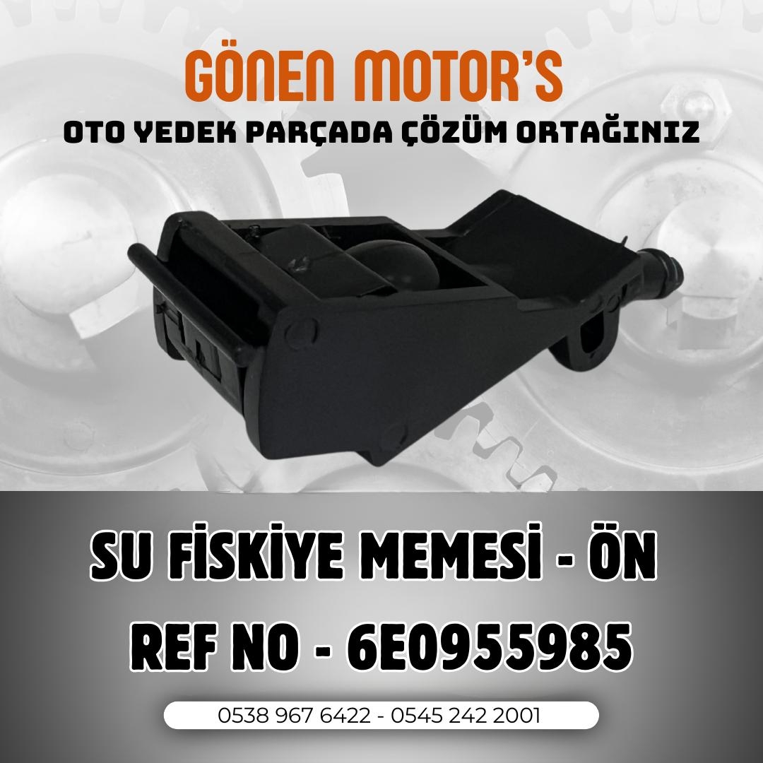 080 - 6E0 955 985 Cam Suyu Fiskiye Memesi – VW Uyumlu Silecek Su Fıskiye Başlığı