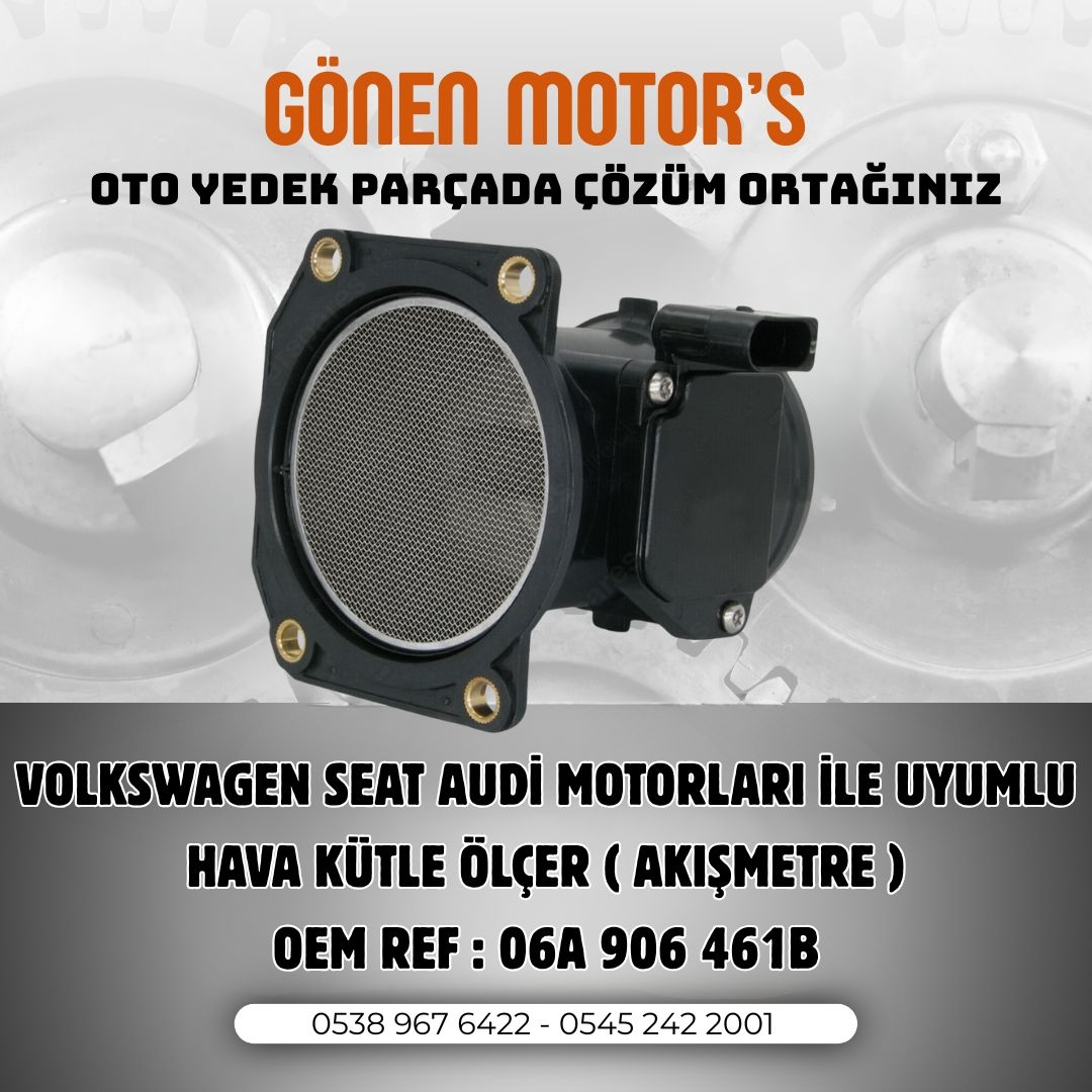 115 - 06A 906 461 Hava Akış Metre | APF – AUR – AKL Motor Uyumlu MAF Sensörü