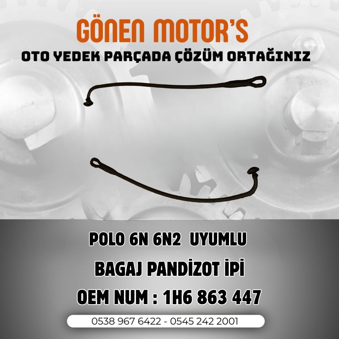 215 - 1H6 863 447 Bagaj Pandizot İpi – VW Polo Bagaj Kapağı Destek İpi