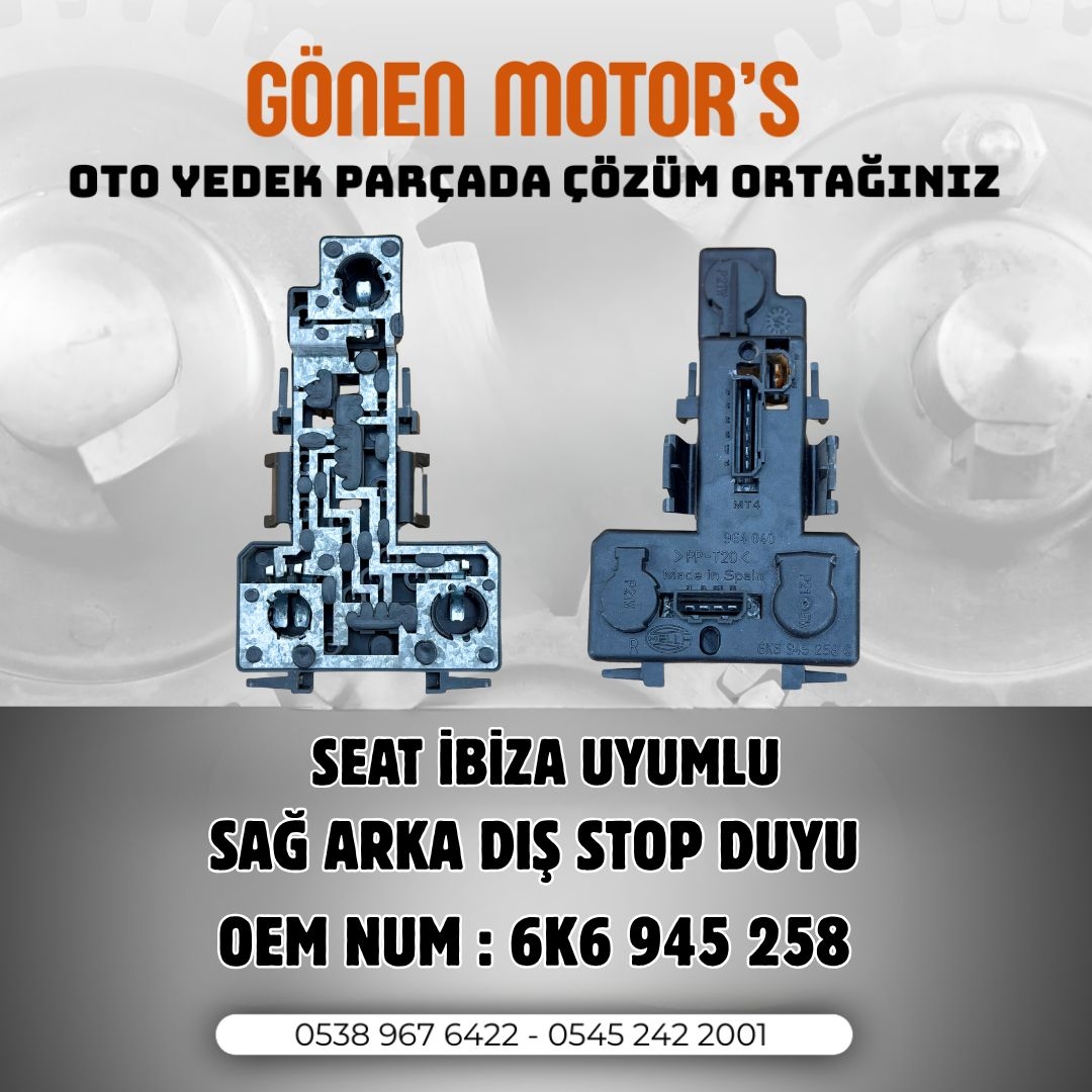 235 - 6K6 945 258 – Seat Ibiza Sağ Arka Dış Stop Duyu